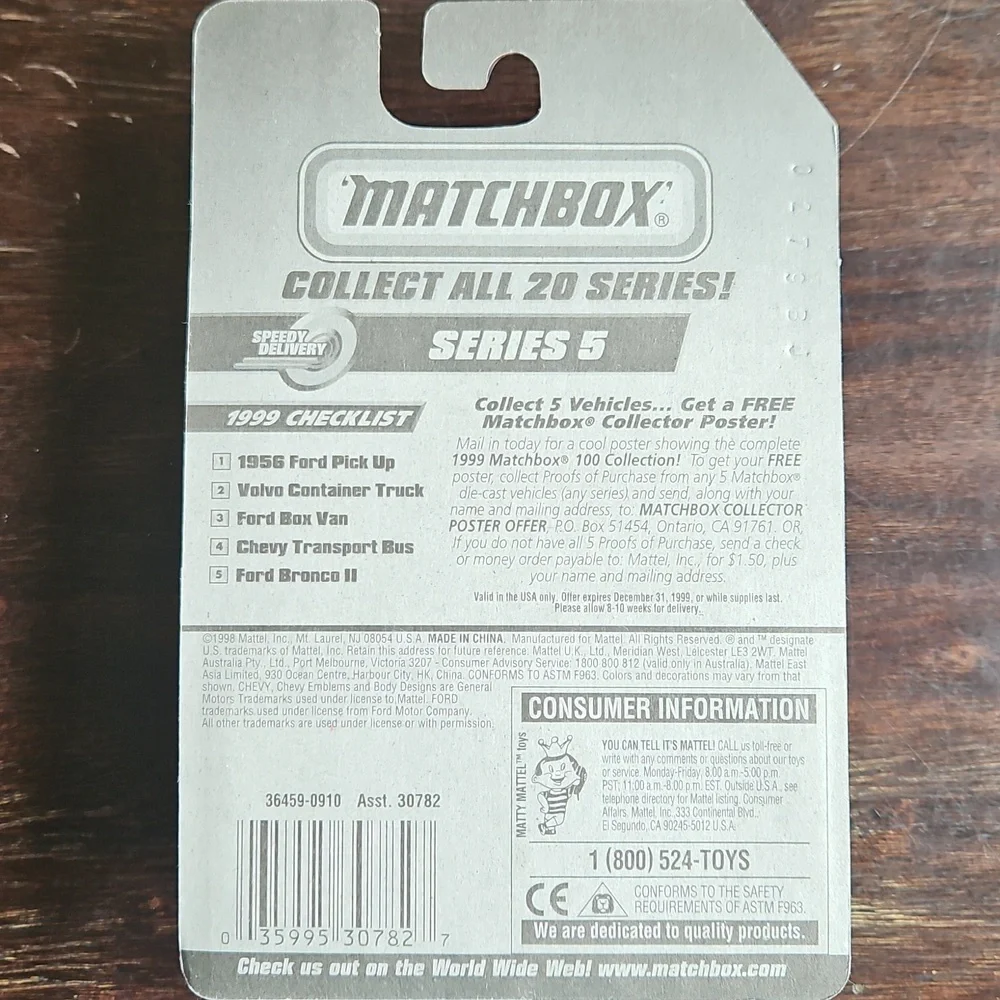 3 NWT 1999 Matchbox "Speedy Delivery" Vehicles - Picture 12 of 12